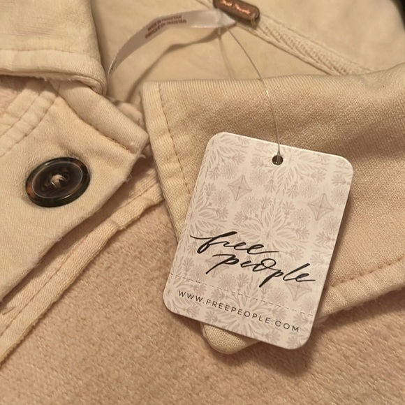NWT Free People The Ruby Jacket Peach Colored Size Large - Picture 8 of 9